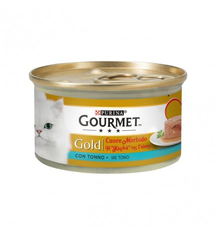 PURINA GOURMET GOLD GATTO CUORE MORBIDO DI TONNO DA 85 GR IN LATTINA