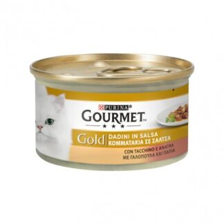 PURINA GOURMET GOLD GATTO DADINI AL TACCHINO E ANATRA DA 85 GR IN LATTINA