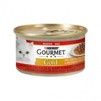 PURINA GOURMET GOLD GATTO DELIZIE IN SALSA CON MANZO DA 85 G