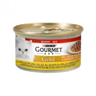 PURINA GOURMET GOLD GATTO DELIZIE IN SALSA CON POLLO GRIGLIATO DA 85 G