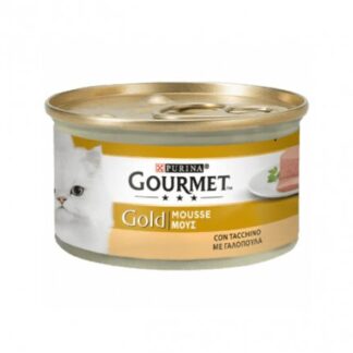PURINA GOURMET GOLD GATTO MOUSSE AL TACCHINO DA 85 GR IN LATTINA