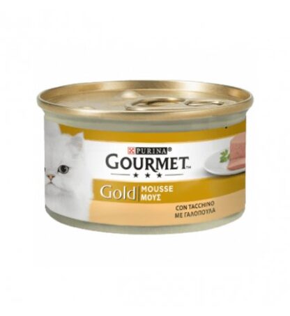 PURINA GOURMET GOLD GATTO MOUSSE AL TACCHINO DA 85 GR IN LATTINA