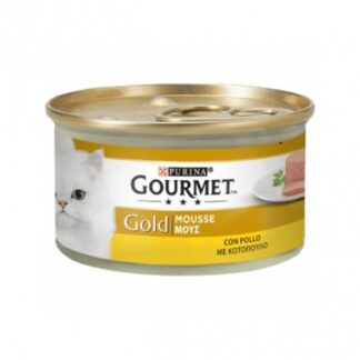 PURINA GOURMET GOLD GATTO MOUSSE CON POLLO DELICATO DA 85 GR IN LATTINA