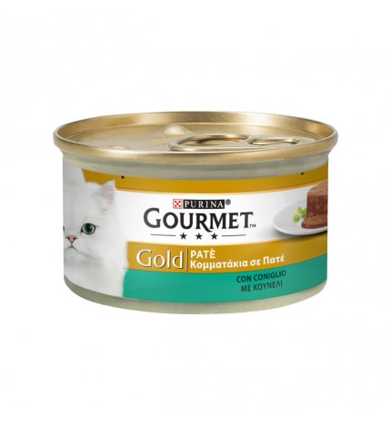 PURINA GOURMET GOLD GATTO PATE' AL CONIGLIO DA 85 GR IN LATTINA