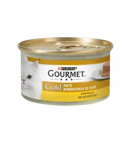 PURINA GOURMET GOLD GATTO PATE' AL POLLO DA 85 GR IN LATTINA