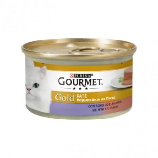 PURINA GOURMET GOLD GATTO PATE' ALL' ANATRA E AGNELLO DA 85 GR IN LATTINA