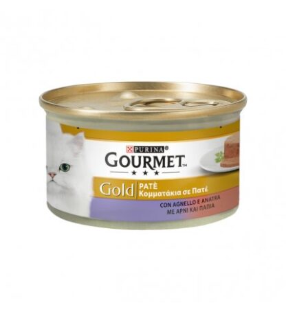 PURINA GOURMET GOLD GATTO PATE' ALL' ANATRA E AGNELLO DA 85 GR IN LATTINA