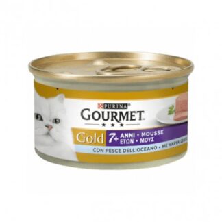 PURINA GOURMET GOLD GATTO SENIOR AL PESCE OCEANICO DA 85 GR IN LATTINA