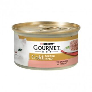 PURINA GOURMET GOLD GATTO TORTINI AL SALMONE DA 85 GR IN LATTINA
