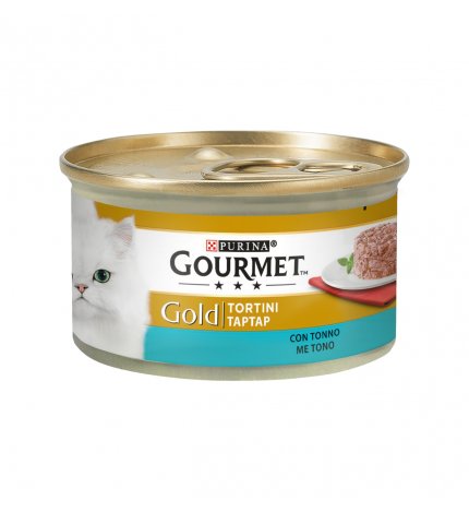 PURINA GOURMET GOLD GATTO TORTINI AL TONNO DA 85 GR IN LATTINA
