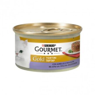 PURINA GOURMET GOLD GATTO TORTINI ALL' AGNELLO E FAGIOLINI DA 85 GR IN LATTINA