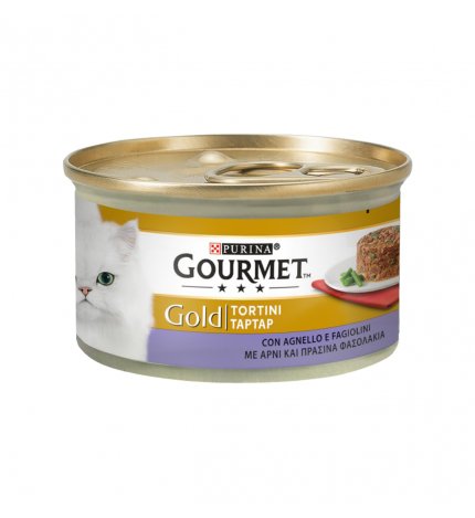 PURINA GOURMET GOLD GATTO TORTINI ALL' AGNELLO E FAGIOLINI DA 85 GR IN LATTINA