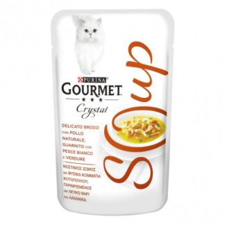 PURINA GOURMET NATURE'S CREATIONS SOUP GATTO AL POLLO PESCE E VERDURE DA 40 GR IN BUSTA