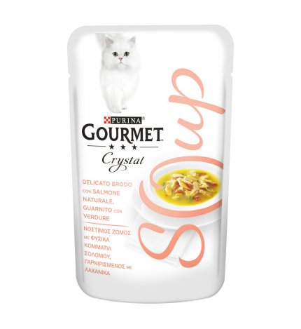 PURINA GOURMET NATURE'S CREATIONS SOUP GATTO AL SALMONE E VERDURE DA 40 GR IN BUSTA