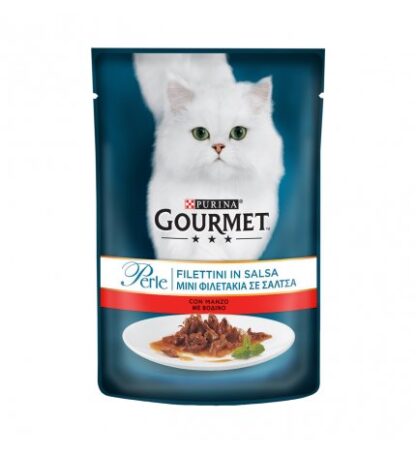 PURINA GOURMET PERLE GATTO AL MANZO DA 85 GR IN BUSTA