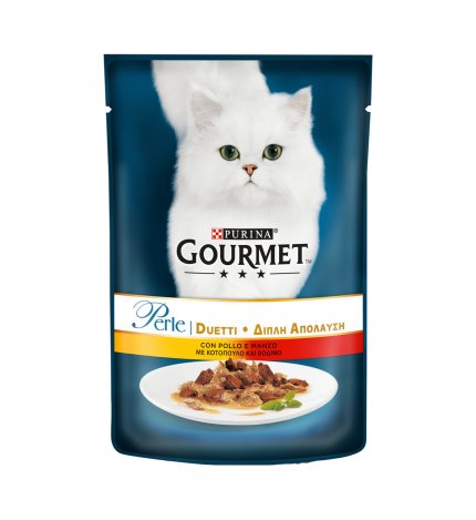 PURINA GOURMET PERLE GATTO AL POLLO E MANZO DA 85 GR IN BUSTA