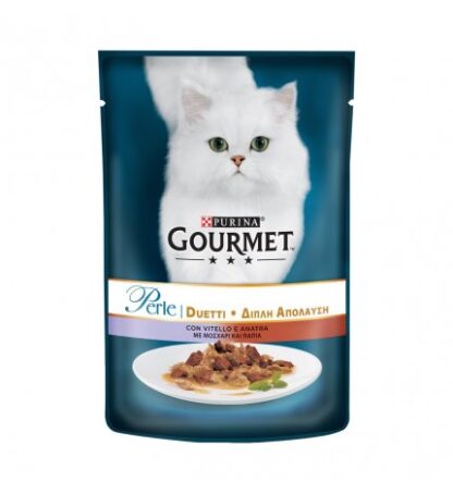 PURINA GOURMET PERLE GATTO AL  VITELLO E ANATRA DA 85 GR IN BUSTA