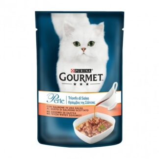 PURINA GOURMET PERLE GATTO TRIONFO DI SALSA CON SALMONE DA 85 GR IN BUSTINA
