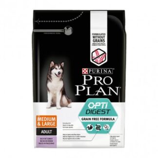 PURINA PRO PLAN CANE ADULT MEDIUM E LARGE SENSITIVE DIGESTION GRAIN FREE TACCHINO DA 2,5 KG