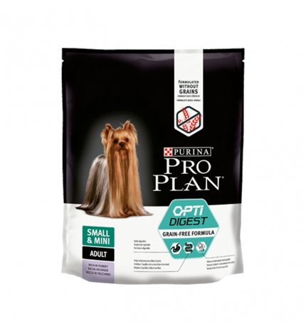 PURINA PRO PLAN CANE ADULT MINI SENSITIVE DIGESTION GRAIN FREE TACCHINO DA 2,5 KG