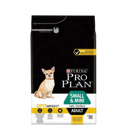 PURINA PRO PLAN CANE ADULT MINI STERILIZZATO LIGHT AL POLLO DA 3 KG