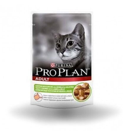 PURINA PRO PLAN GATTO ADULT JELLY ALL' AGNELLO DA 85 GR IN BUSTA