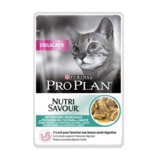 PURINA PRO PLAN GATTO DELICATE AL PESCE OCEANICO DA 85 GR IN BUSTA