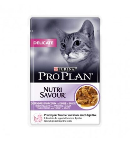 PURINA PRO PLAN GATTO DELICATE AL TACCHINO DA 85 GR IN BUSTA