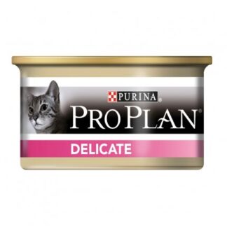 PURINA PRO PLAN GATTO DELICATE MOUSSE AL TACCHINO DA 85 GR IN LATTINA