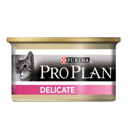 PURINA PRO PLAN GATTO DELICATE MOUSSE AL TACCHINO DA 85 GR IN LATTINA