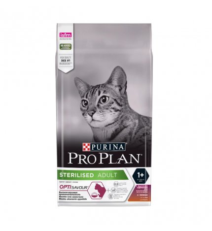 PURINA PRO PLAN GATTO OPTISAVOUR ADULT STERILIZZATO ALL'ANATRA E FEGATO DA 1,5 KG