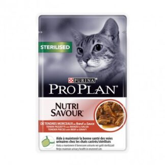PURINA PRO PLAN GATTO STERILIZZATO AL MANZO DA 85 GR IN BUSTA