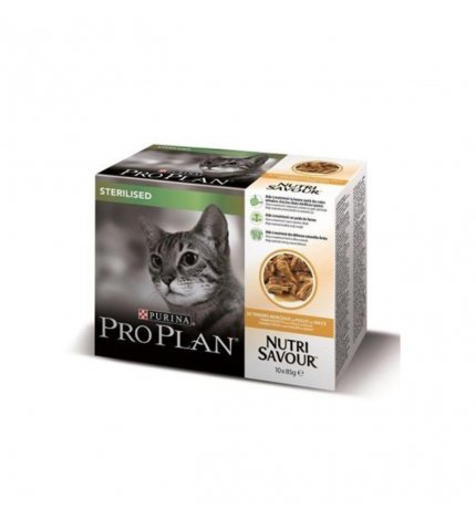 PURINA PRO PLAN GATTO STERILIZZATO AL POLLO 10 BUSTE DA 85 GR