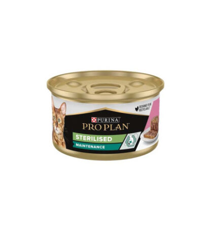 Purina pro plan gatto sterilizzato al salmone e tonno da 85 gr in lattina