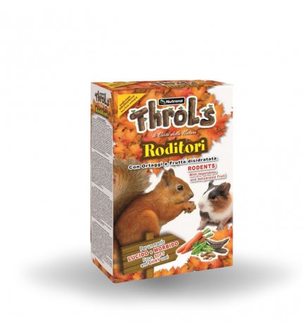 Raggio di sole throls roditori con ortaggi e frutta disidratata da 750 gr