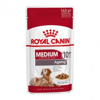 ROYAL CANIN CANE ADULT AGEING + 10 MEDIUM IN SALSA DA 140 GR IN BUSTA