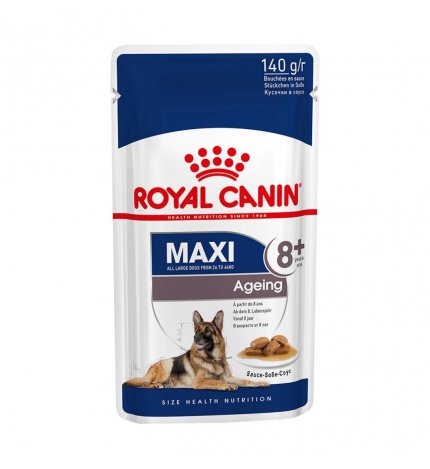 ROYAL CANIN CANE ADULT AGEING + 8 MAXI IN SALSA DA 140 GR IN BUSTA