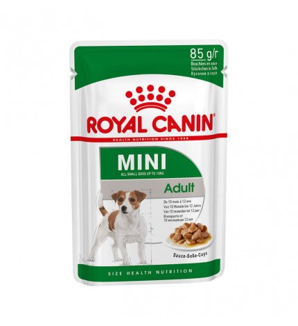 ROYAL CANIN CANE ADULT MINI IN SALSA DA 85 GR IN BUSTA