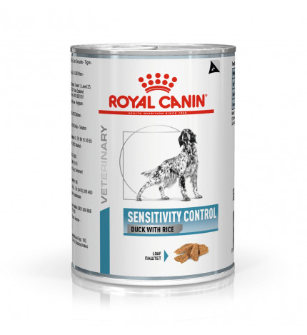 Royal canin cane diet sensitivity control all' anatra da 410 gr in lattina