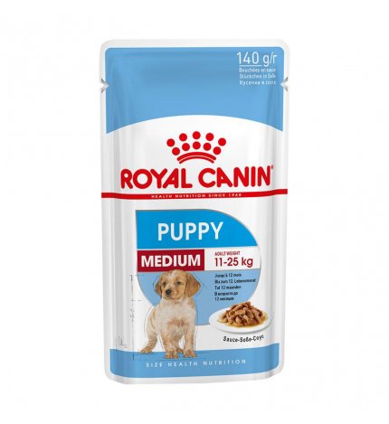 ROYAL CANIN CANE PUPPY MEDIUM IN SALSA DA 140 GR IN BUSTA