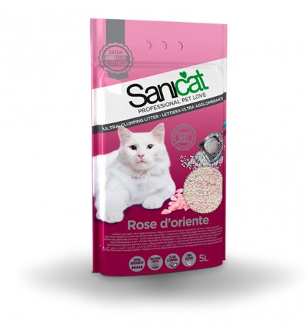 Sanicat lettiera 5l rose d'oriente