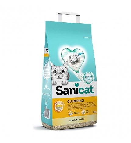SANICAT LETTIERA CLUMPING UNSCENTED DA 10 LT