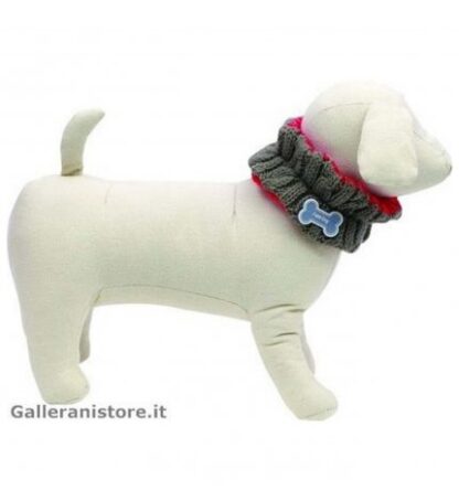 Scalda collo medium grigio-fucsia