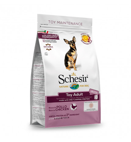 Agras schesir cane adult toy mantenimento con pollo da 2 kg