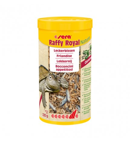 Sera mangime tartarughe rettili raffy royal nature 1000 ml 220 gr