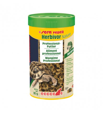 Sera rettili mangime reptil professional herbivor nature 250 ml 80 gr