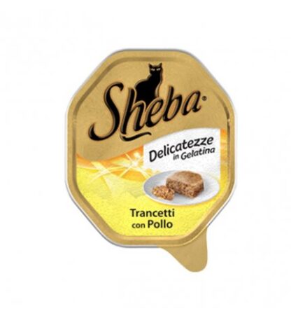 SHEBA GATTO DELICATEZZE TRANCETTI DI POLLO IN GELATINA DA 85 GR IN VASCHETTA
