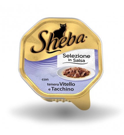 SHEBA GATTO SELEZIONE VITELLO E TACCHINO DA 85 GR IN VASCHETTA