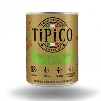 TIPICO CANE ANATRA PASTA CAROTE DA 400 GR IN LATTINA