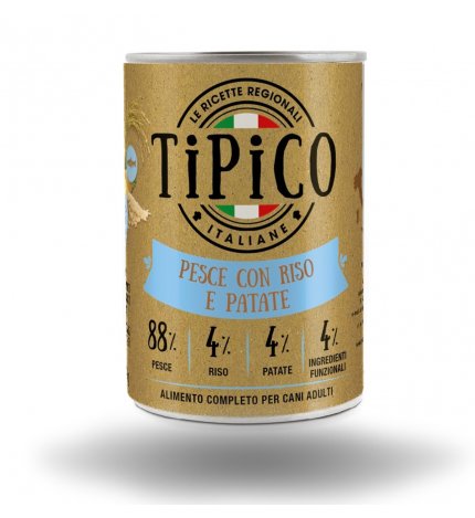 TIPICO CANE PESCE CON RISO E PATATE DA 400 GR IN LATTINA